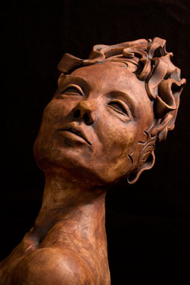Flower of Ages, Ceramic Sculpture by Heather Cornelius