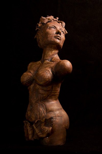 Flower of Ages, Ceramic Sculpture by Heather Cornelius